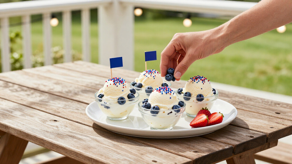 patriotic ice cream toppings