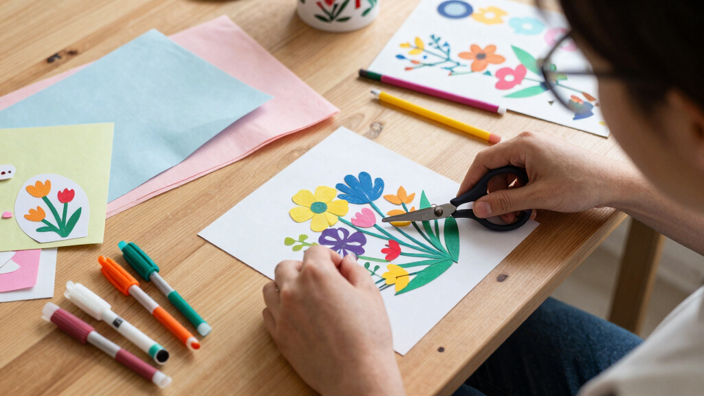 spring-themed craft supplies