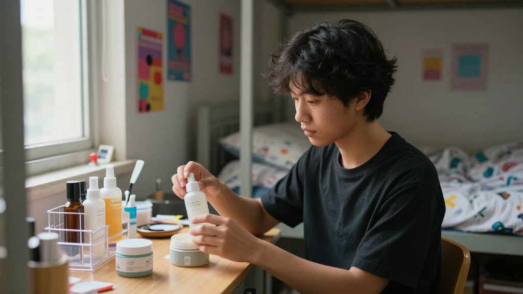 college dorm skincare organizers