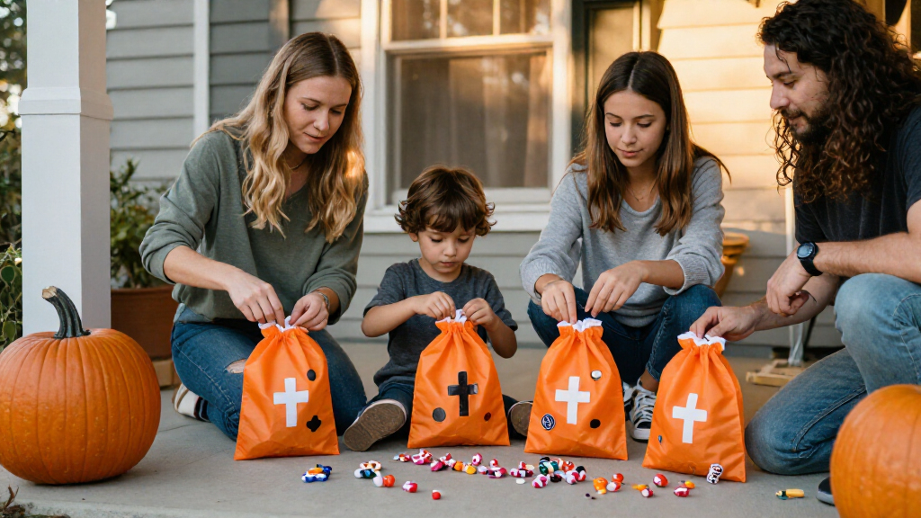Christian Halloween candy bags