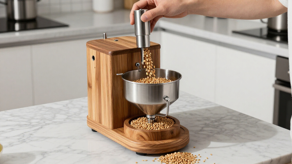 high end grain mill for flour for bread flour