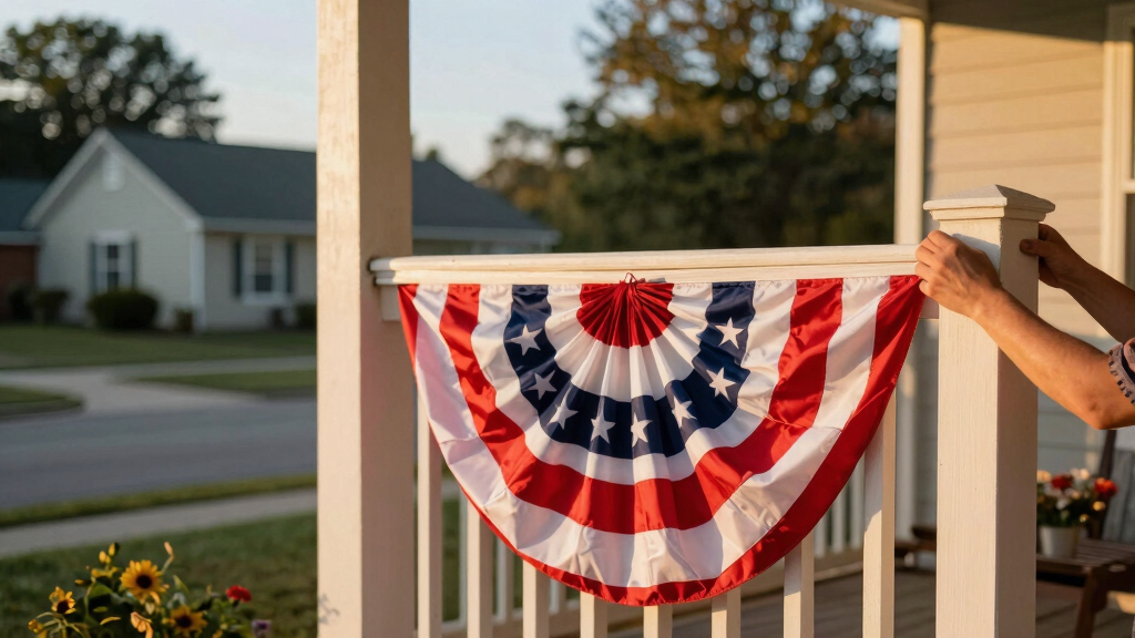 patriotic American flag decor
