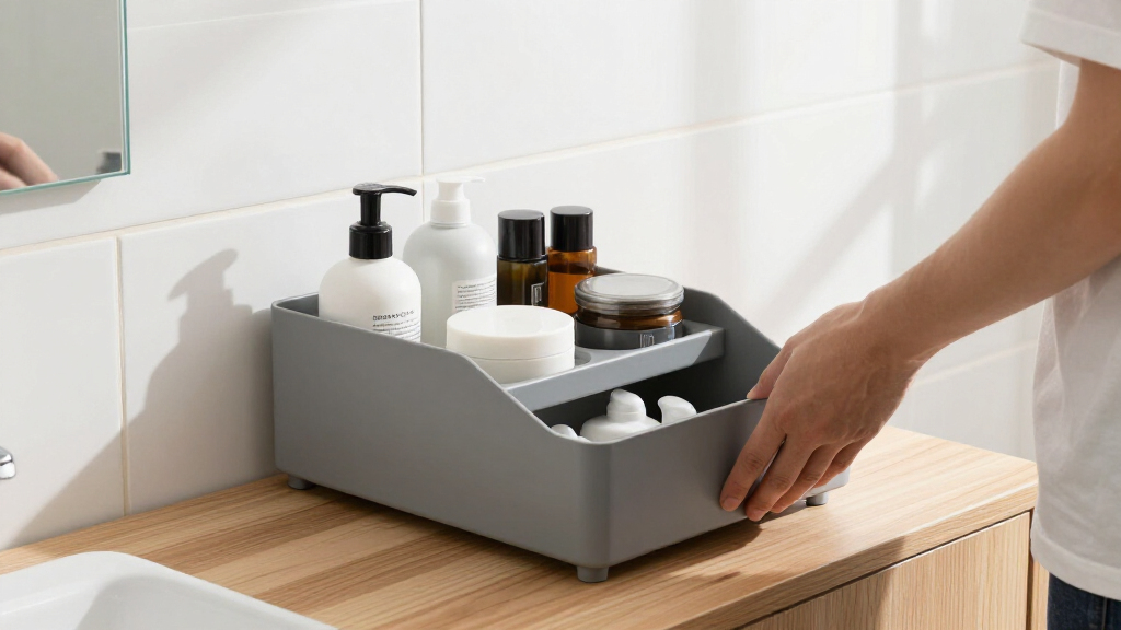 best renter-friendly bathroom storage