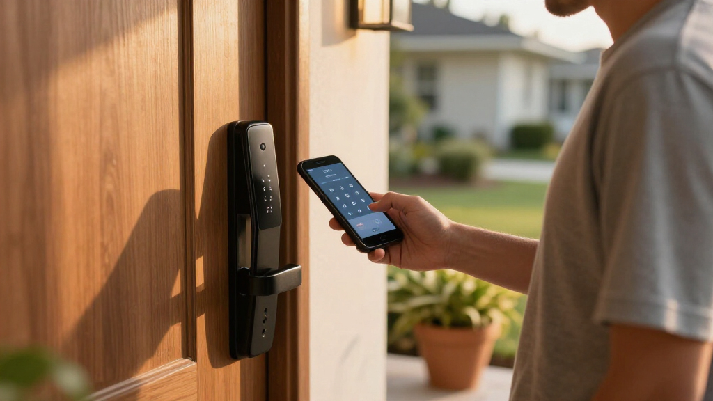 smart door lock with keypad and app