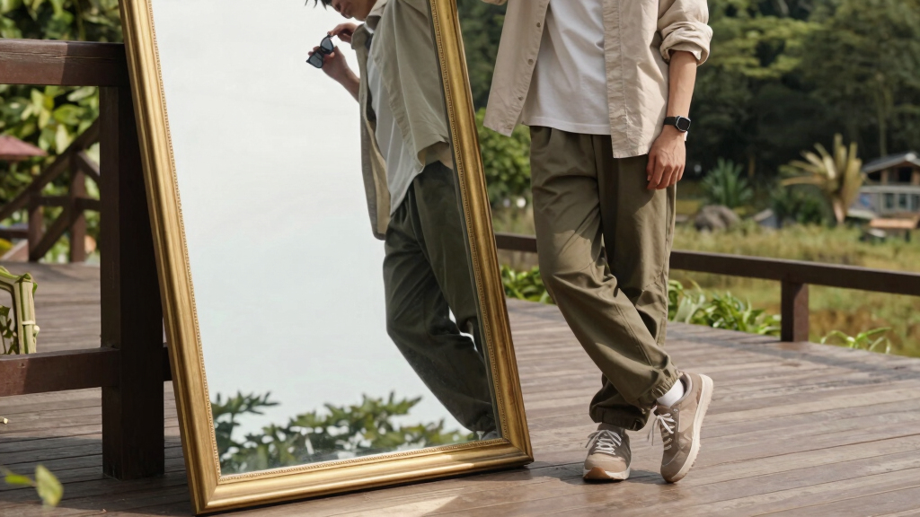 best oversized leaning mirror premium
