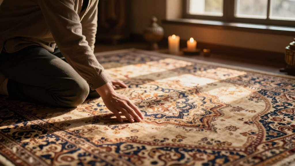yilong vintage overdyed silk carpet