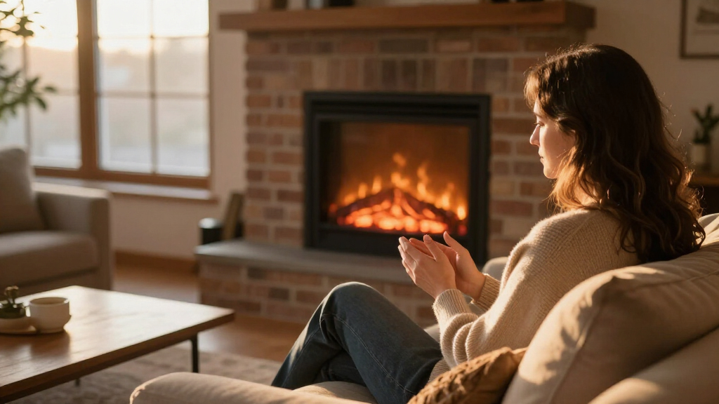 electric fireplace heater for living room warmth