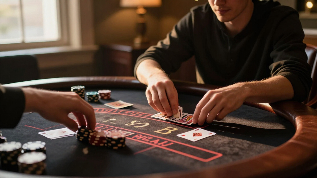 blackjack layout felt