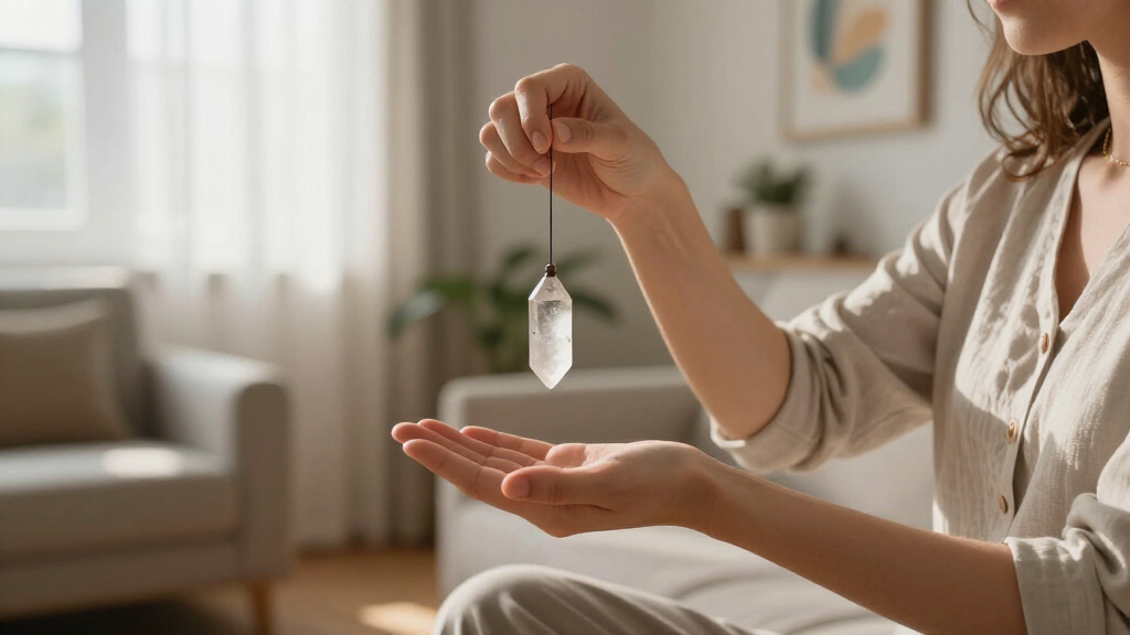 pendulum dowsing crystal