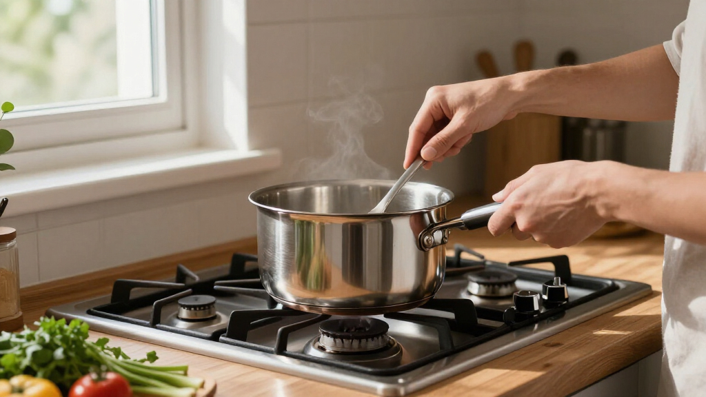 stainless steel cookware set for gas stoves