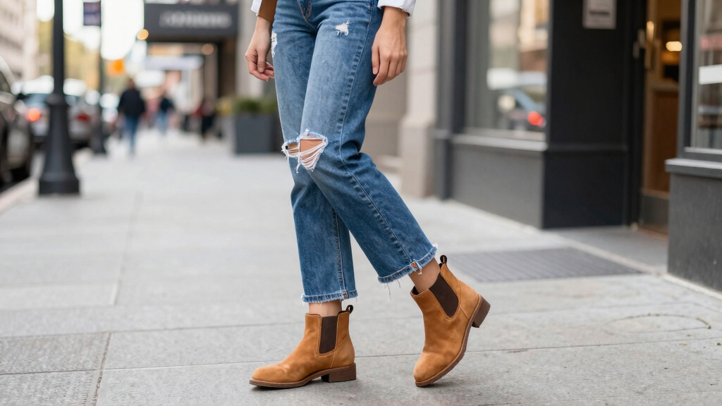 best shoes for cropped flared jeans