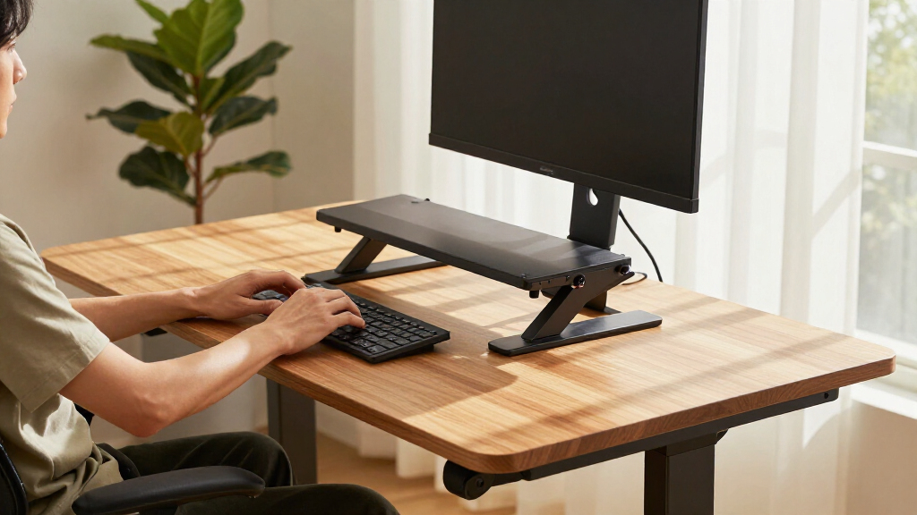 adjustable standing desk converters