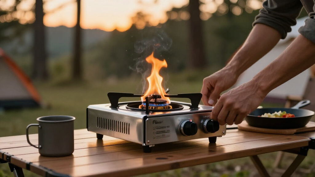 best dual burner propane stove with oven for camping
