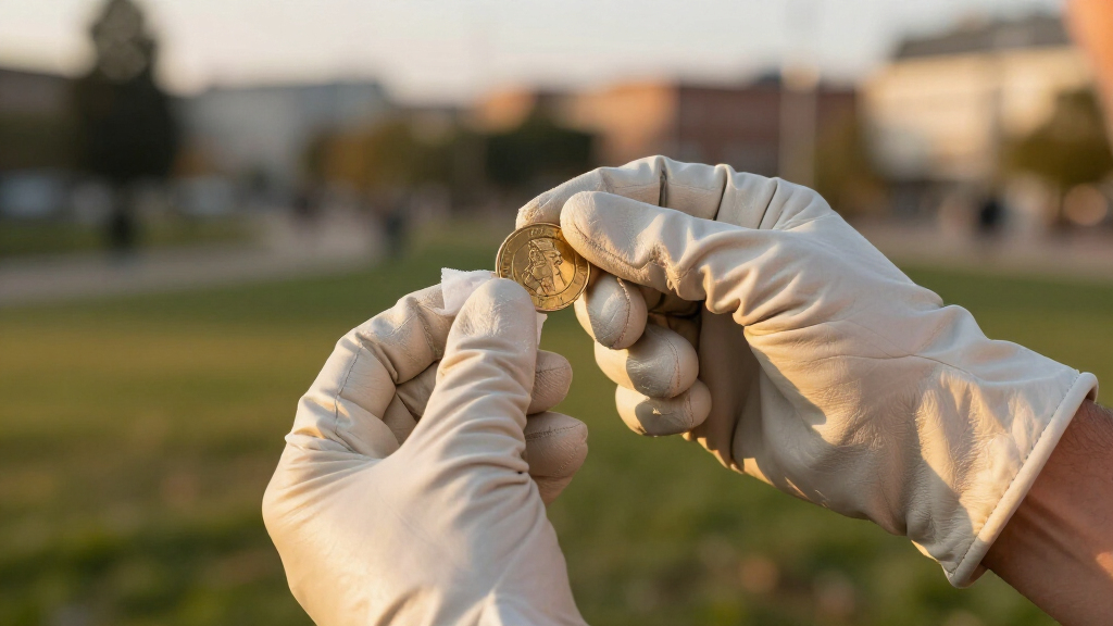 coin gloves lintfree