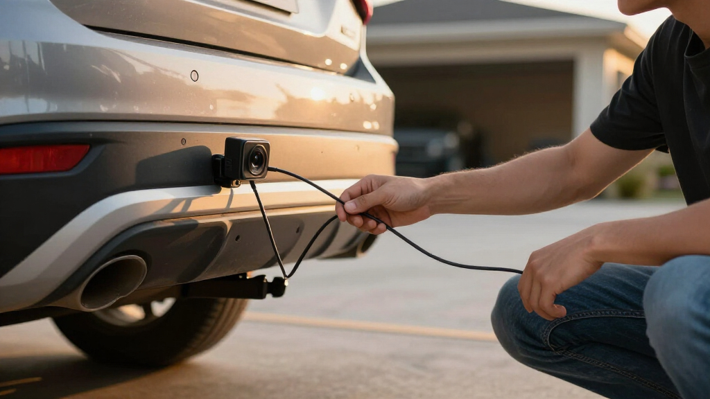 wired trailer backup camera kit long cable