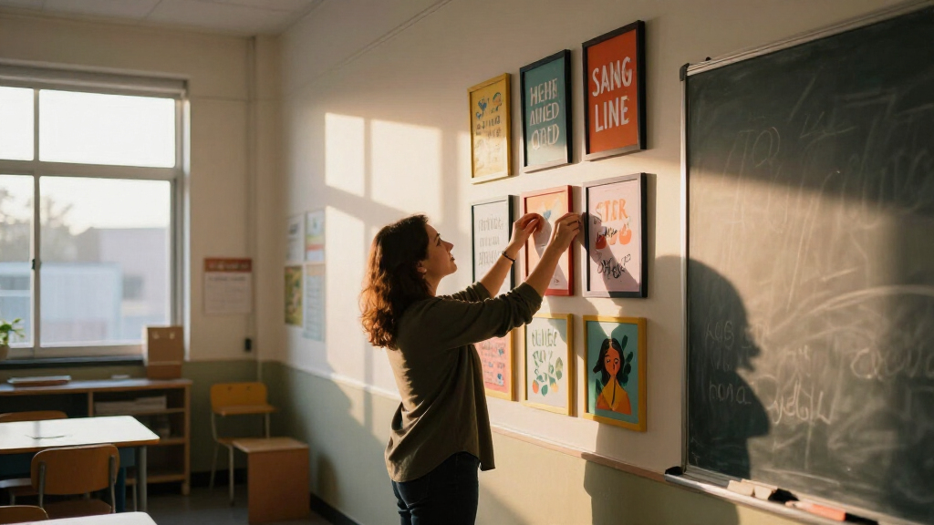 decorative classroom wall art