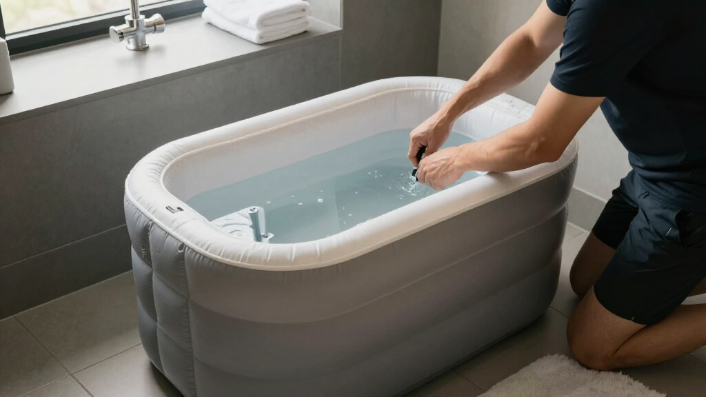 inflatable ice bath tub for small spaces