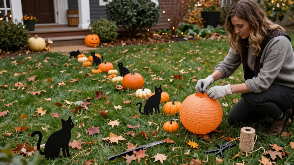 Halloween yard decorations