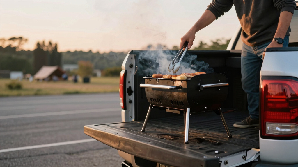 portable outdoor tailgate grills