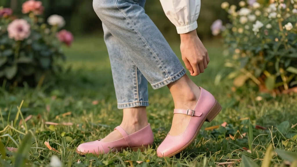 best pink Mary Jane shoes