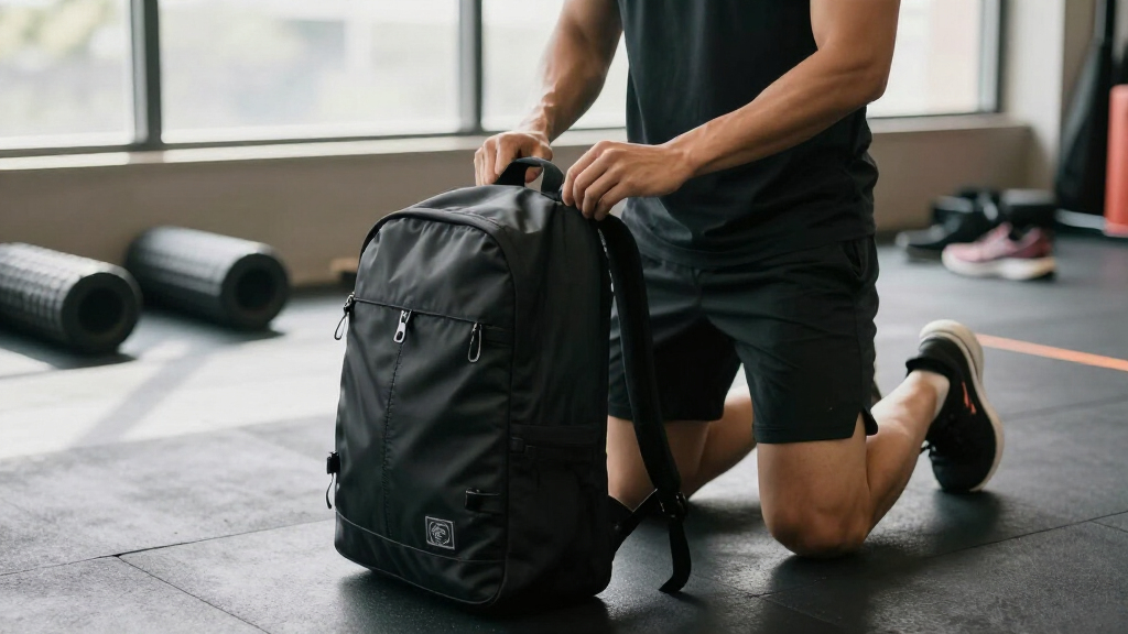 lifting backpack with shoe compartment