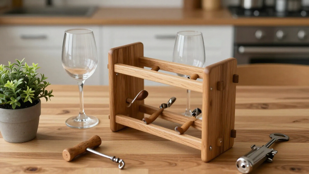 wooden wine rack