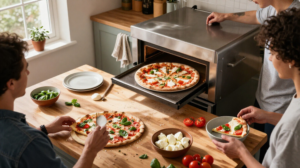 high ticket pizza oven countertop for meal prep and hosting