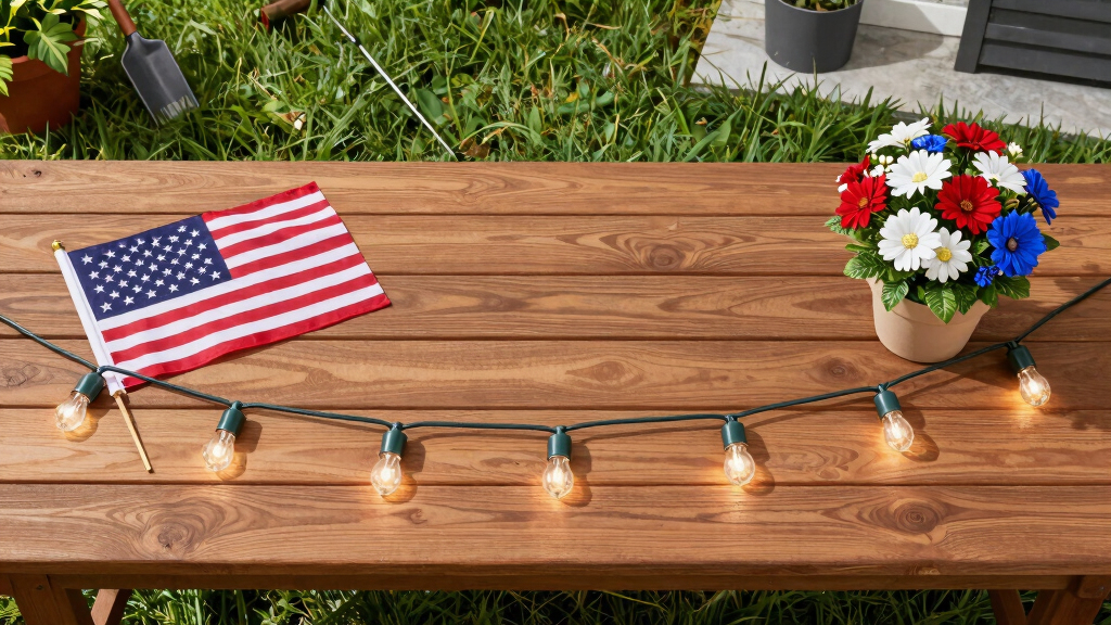 patriotic outdoor string lights