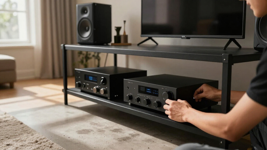 rack shelves for av components