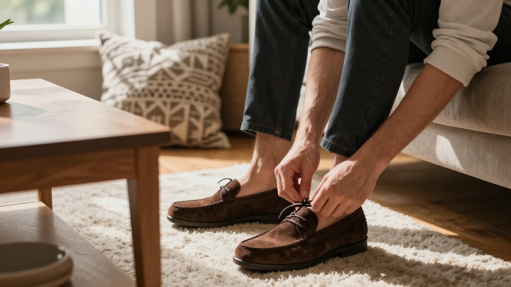 best chocolate suede loafers