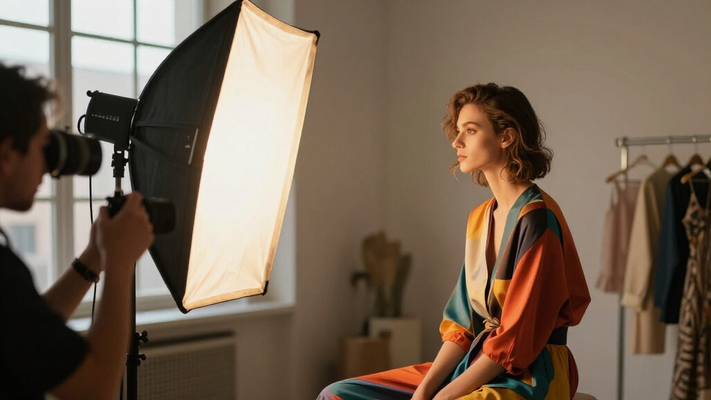 softbox lights for fashion photography