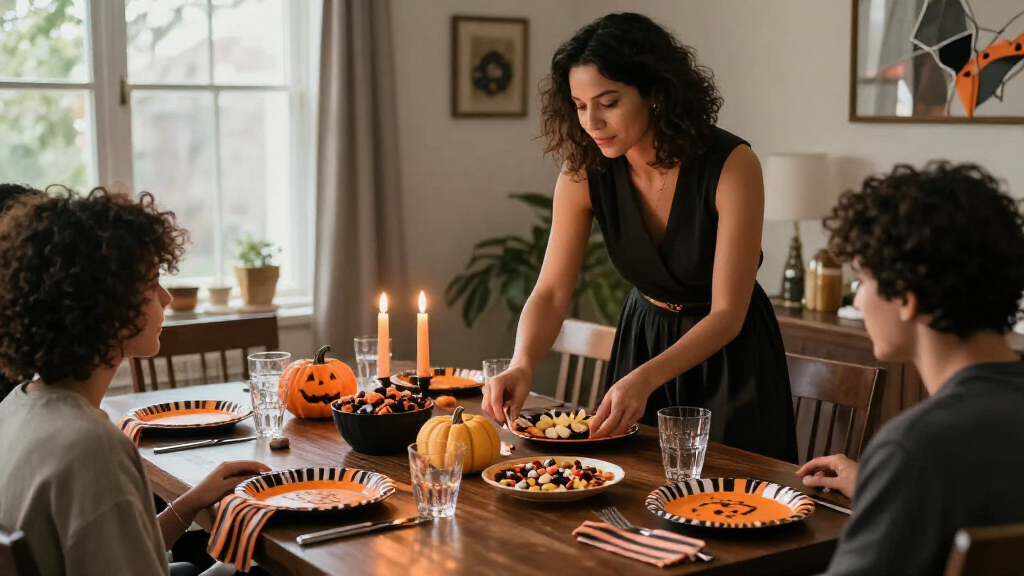 Halloween party tableware