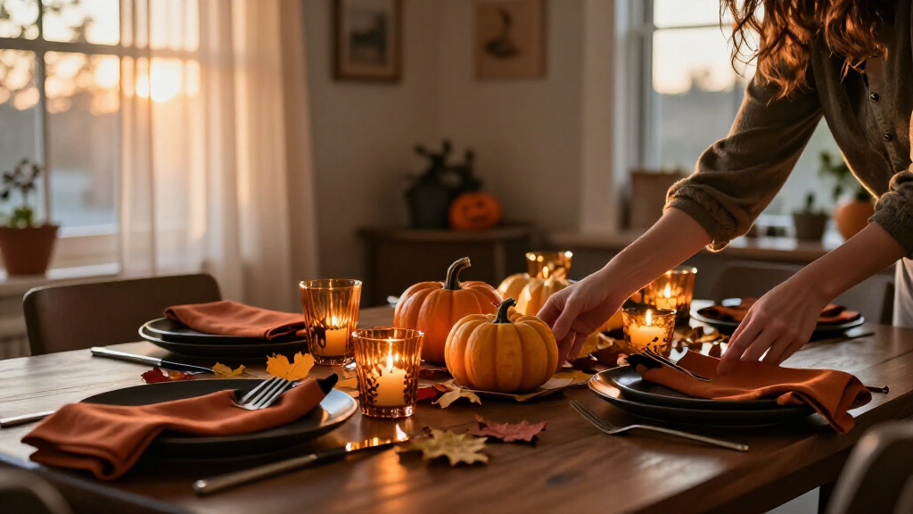 Halloween table decorations