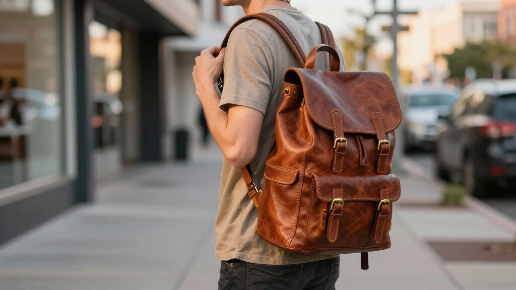stylish leather backpacks