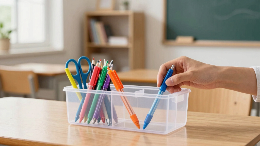 school supplies organizer