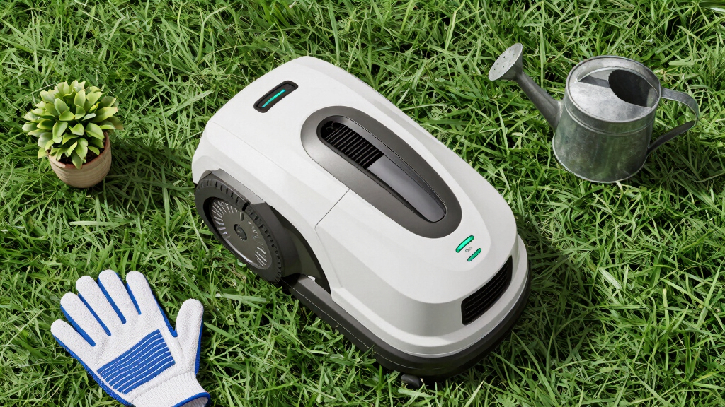 robotic lawn mower with long battery life