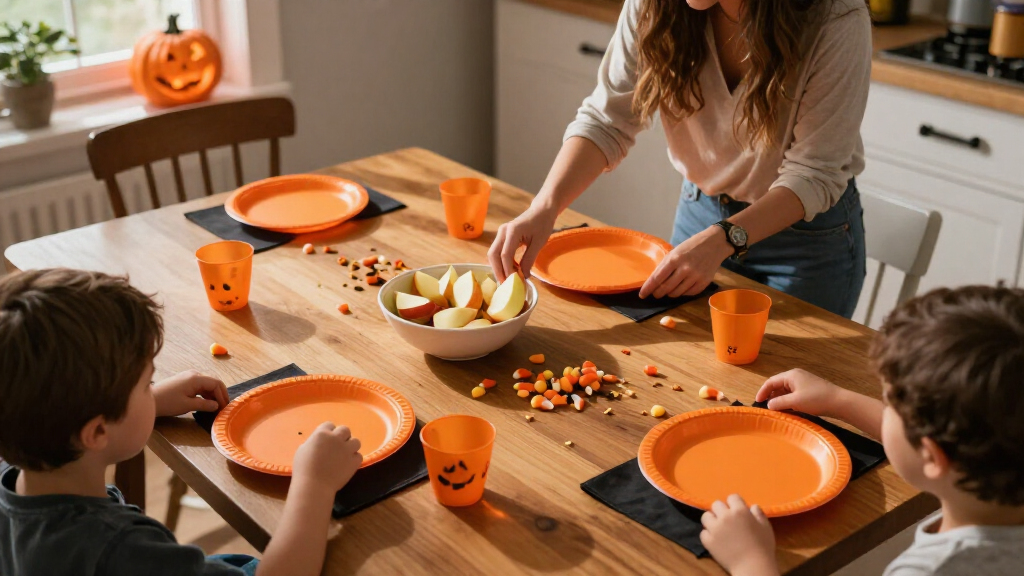 Halloween party tableware for families