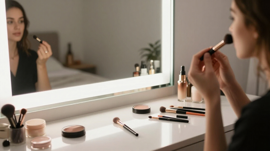 best makeup vanities with lighted mirrors