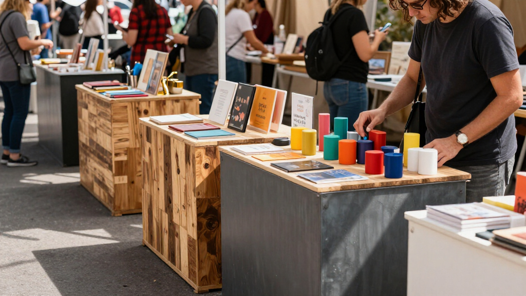 booth counters for pop up retail
