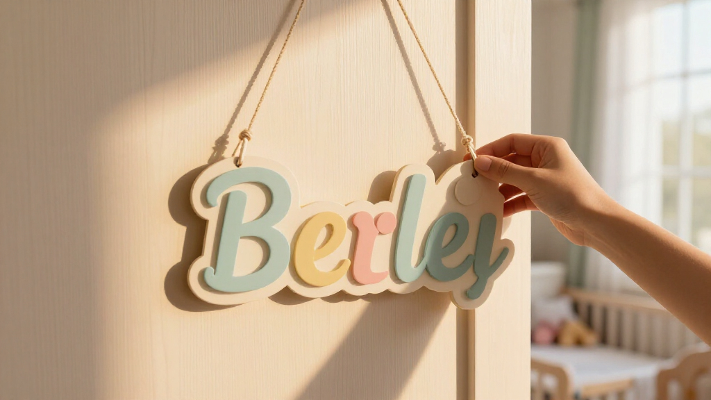best layered acrylic nursery name signs
