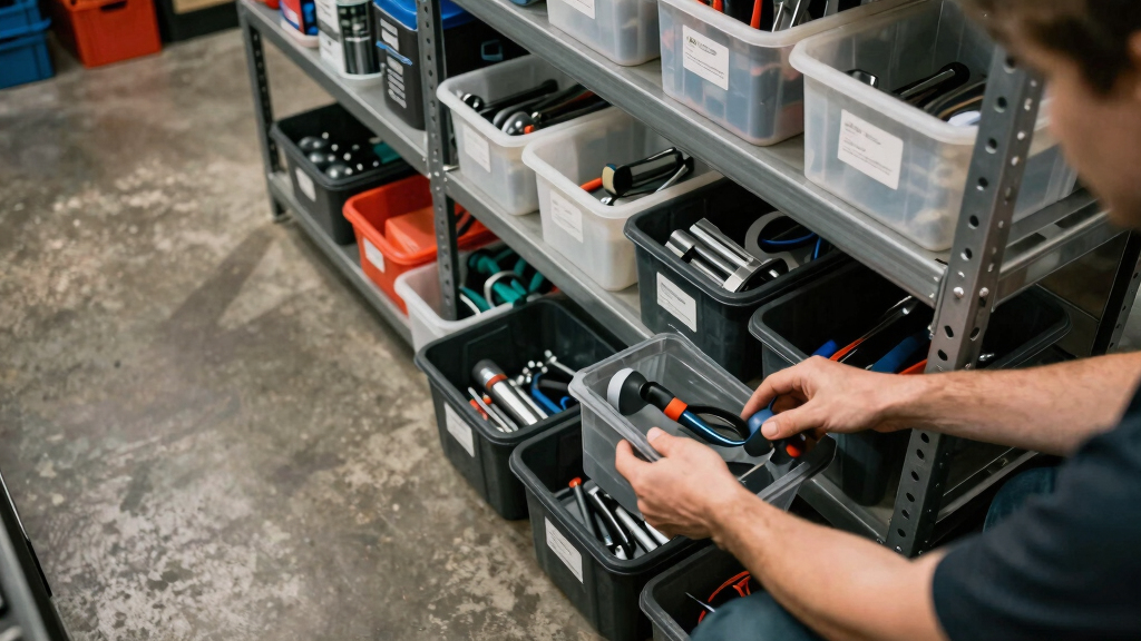 automotive garage organization bins