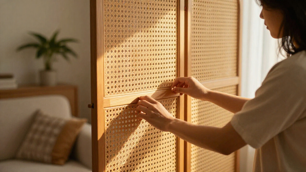 best woven room divider screen