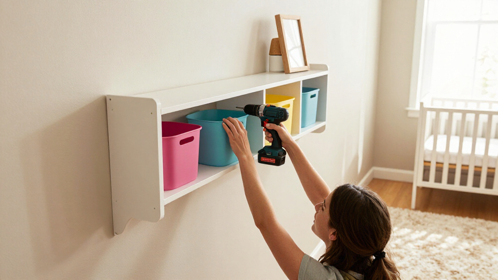 best wall shelves for nursery storage