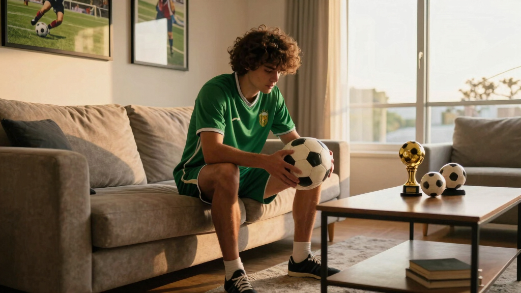 soccer-themed home decor