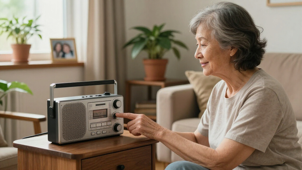 radio cd player for elderly