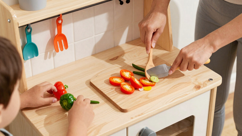 best large wooden play kitchen