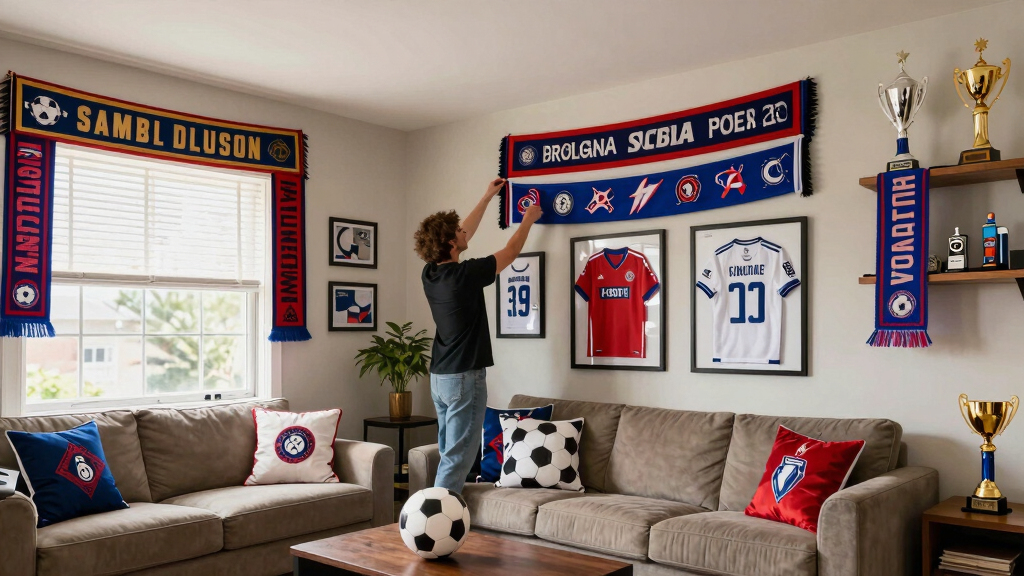 soccer fan decor