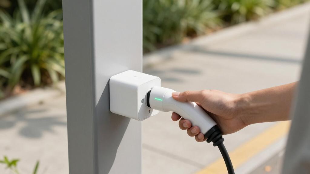 smart plug system for safe charging station