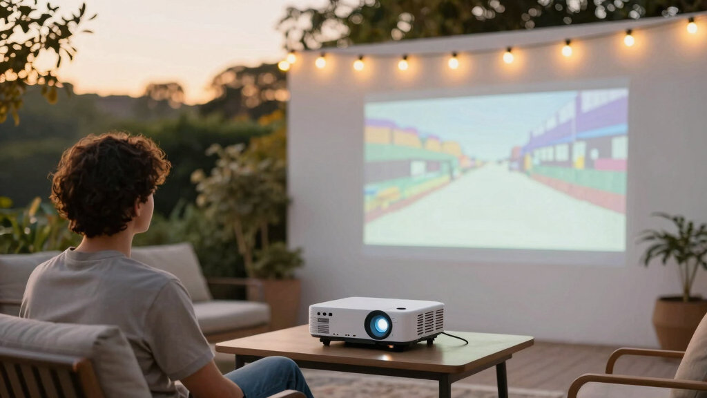 4th of July outdoor projector