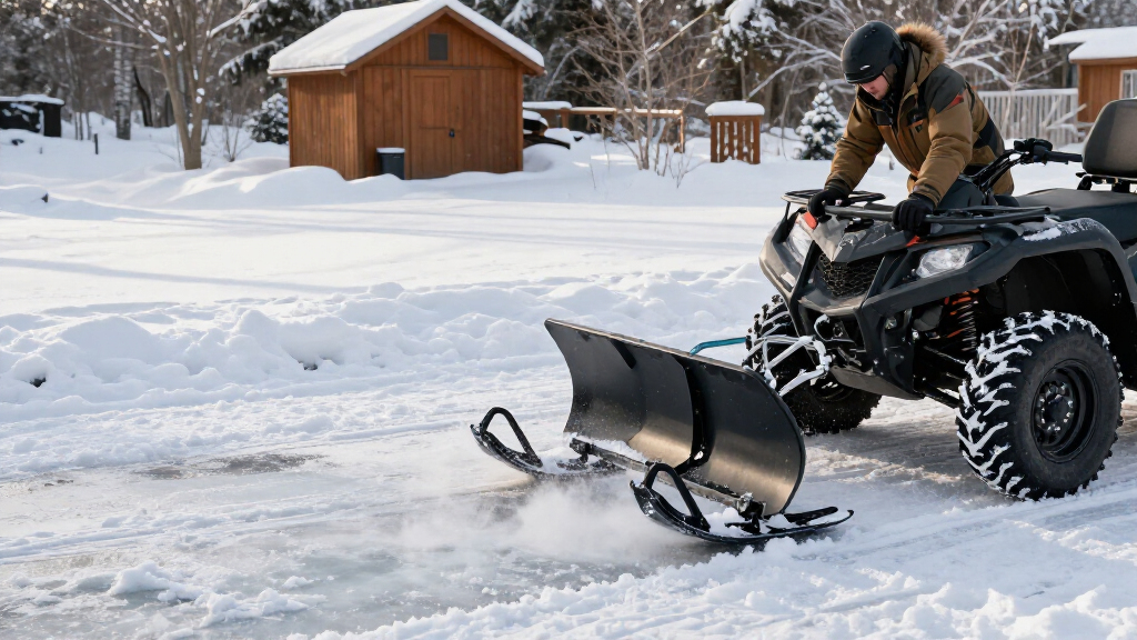 best atv snow plow kits for long driveways